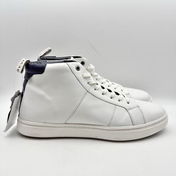 Anthony Veer Mens Kips High-Top Sneakers US 10.5 EU 43.5 White Leather NWOB - Picture 3 of 14